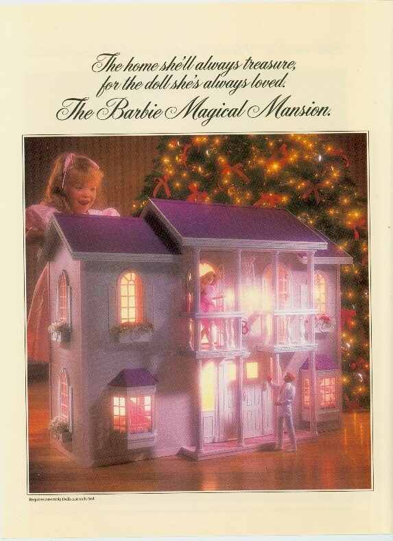 The Barbie Magical Mansion 
 catalog advertisement