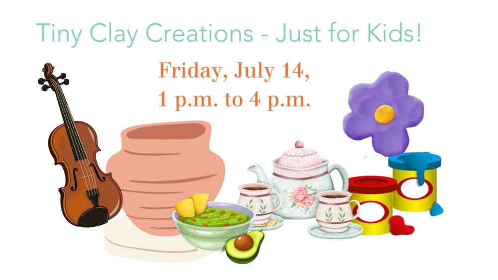 Tiny clay creations event graphic