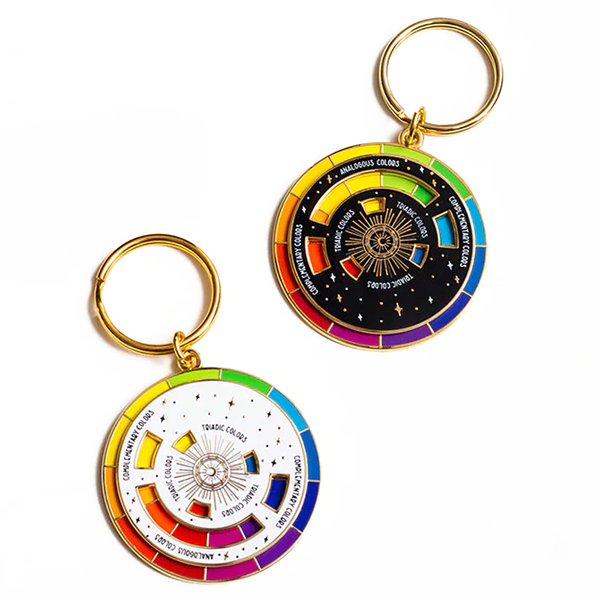 color chart keychain