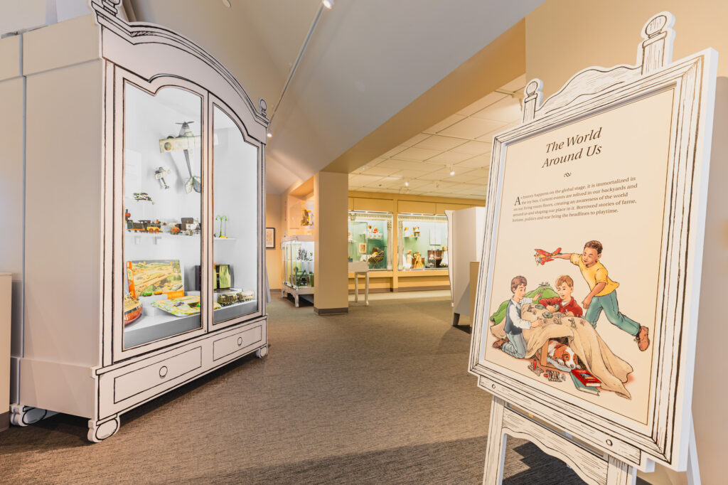 a wide shot of the entrance of the World Around Us exhibit