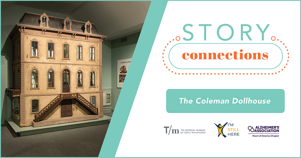 Photo of a large dollhouse.