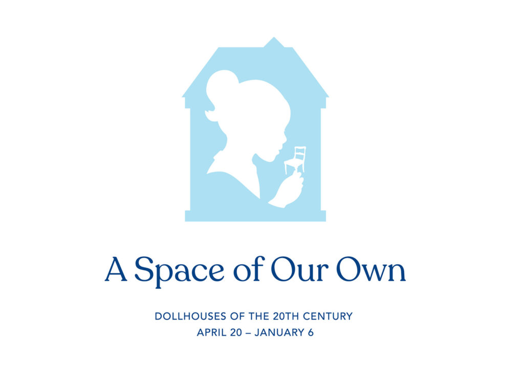 "A Space of Our Own" logo featuring a little girl's silhouette inside a blue dollhouse.