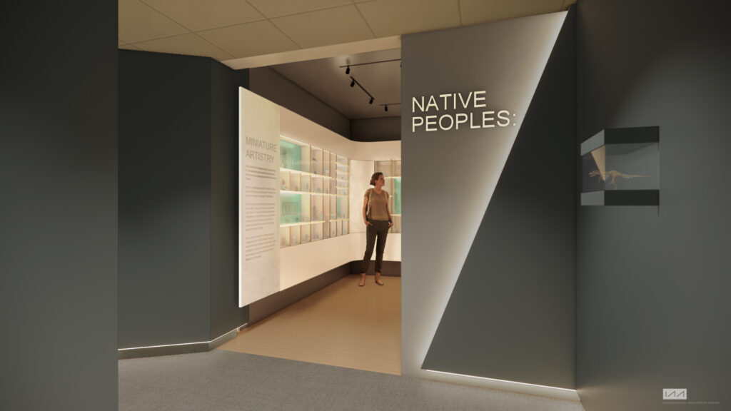 An architect's rendering of the new Native Peoples Gallery.
