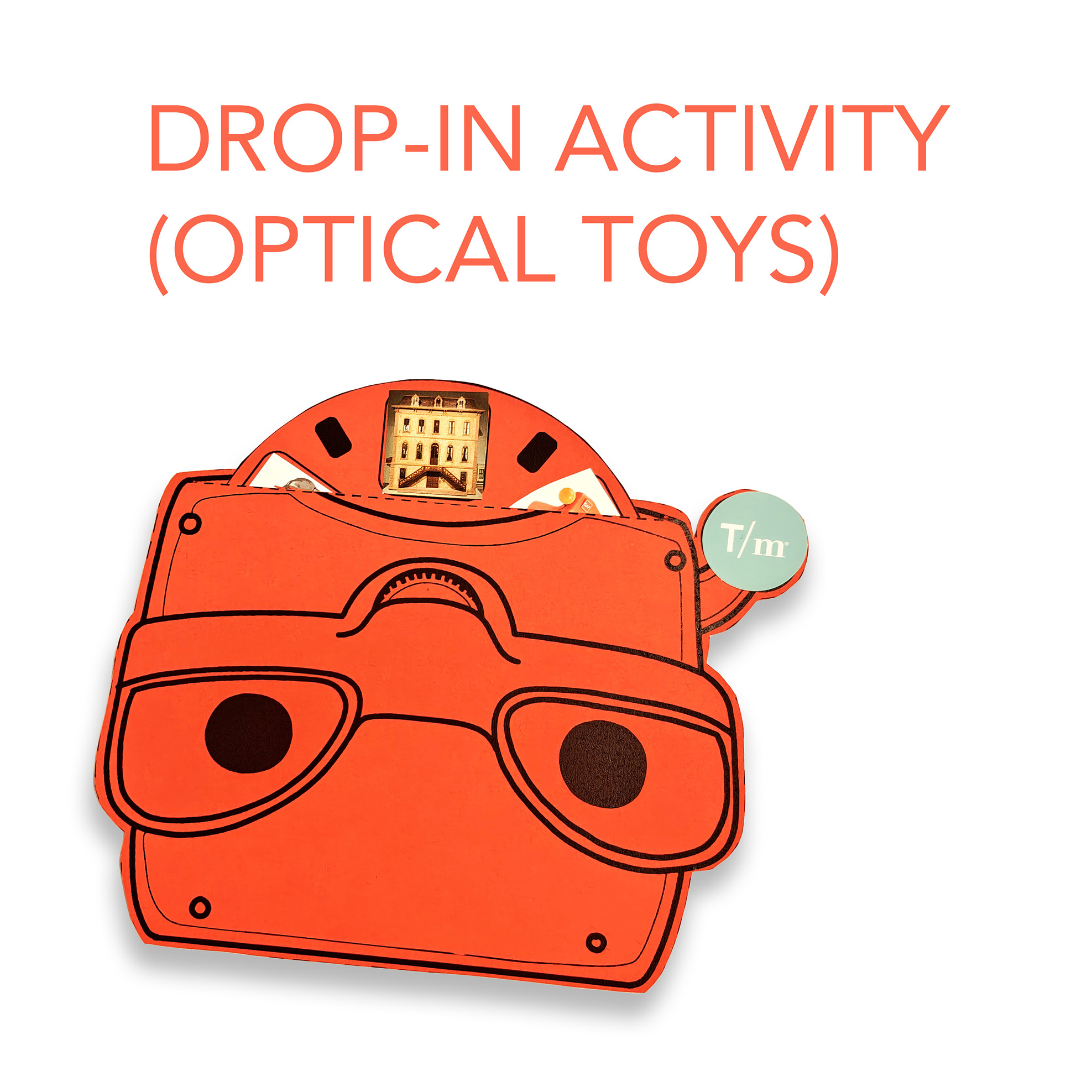 Paper craft featuring a View-Master.