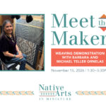 Barbara Teller Ornelas with her loom.