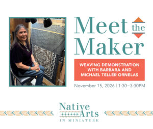 Barbara Teller Ornelas with her loom.